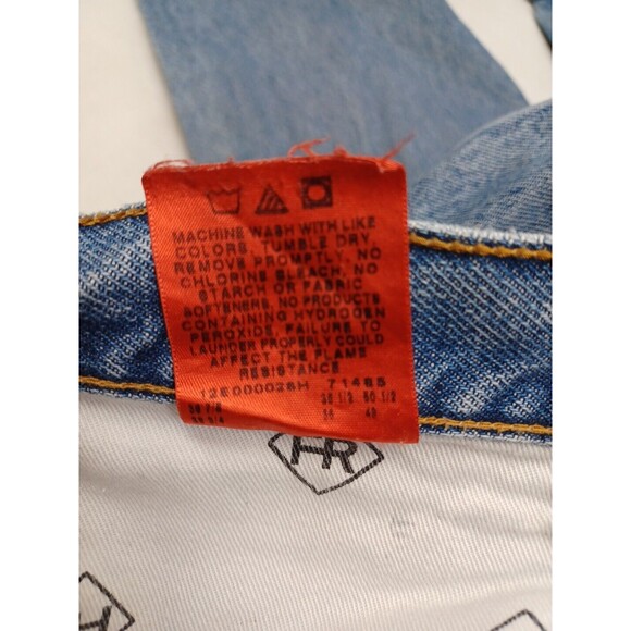 WRANGLER FR RIGGS WORKWEAR Jeans 38 X 36 FLAME RESISTANT DISTRESSED Destroyed - Picture 10 of 10